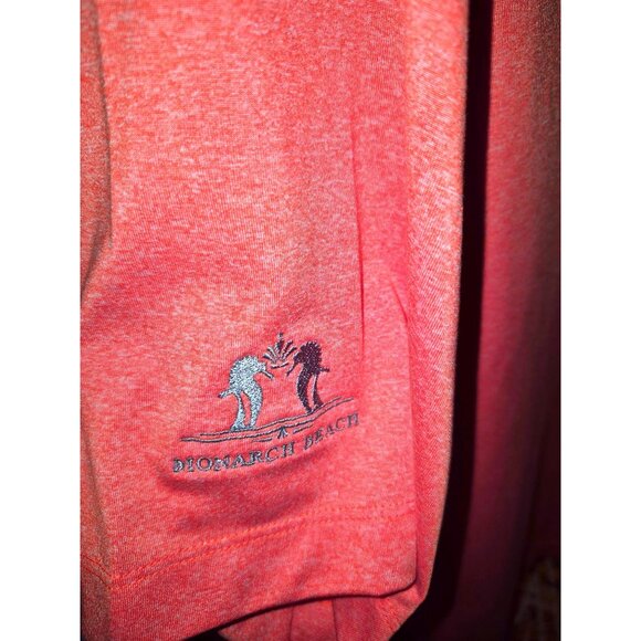 Nike Golf Dri-Fit Tour Performance Polo Shirt Orange Heather W/ Gray Accents Lar - Picture 7 of 8